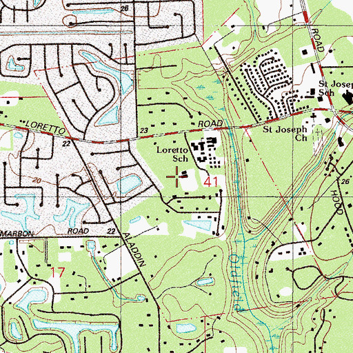 Topographic Map of George Hartley Grant, FL