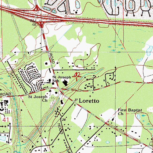 Topographic Map of Frederick Hartley Grant, FL