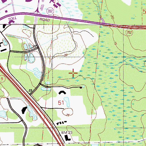 Topographic Map of Francis Goodwin Grant, FL