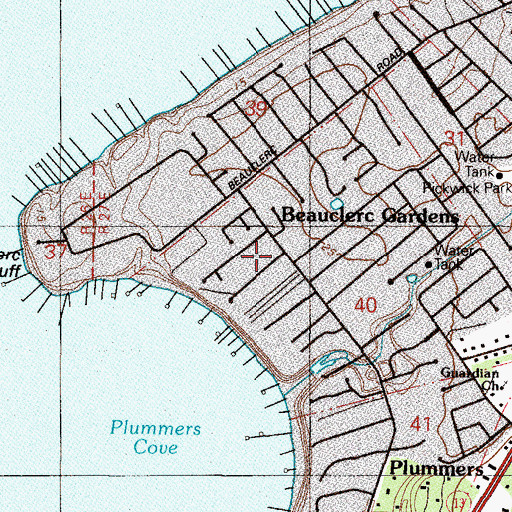Topographic Map of Eleanor Pritchard Grant, FL