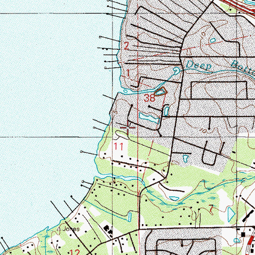 Topographic Map of Heirs of Hudnall Grant, FL