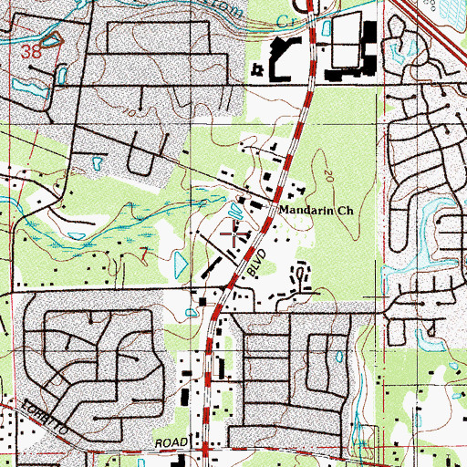Topographic Map of Henry Hartley Grant, FL