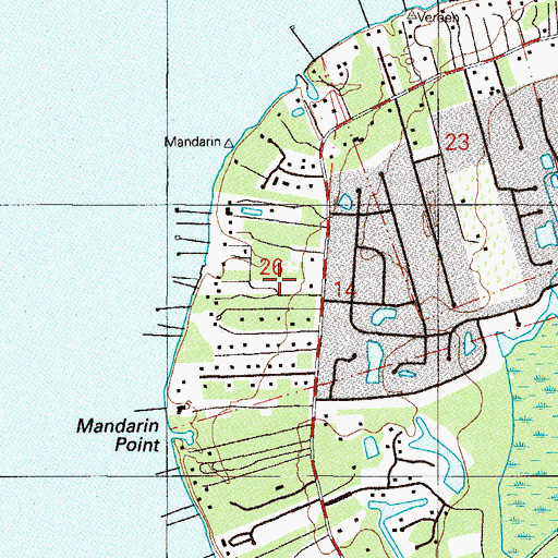 Topographic Map of Sarah Faulk Grant, FL