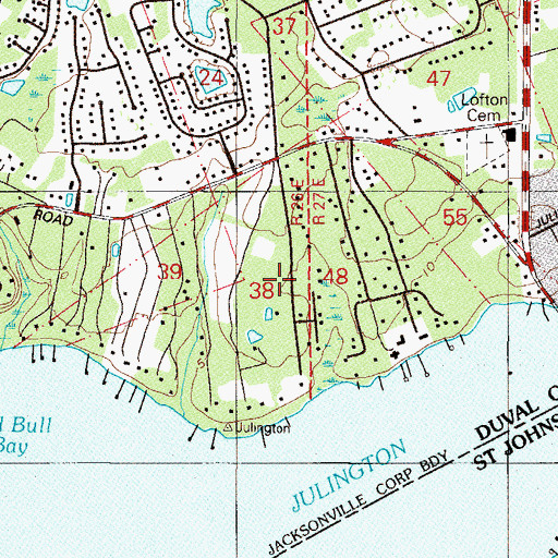 Topographic Map of Sarah Petty Grant, FL