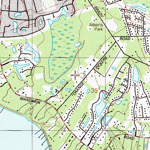 Topographic Map of Alexander Creighton Grant, FL
