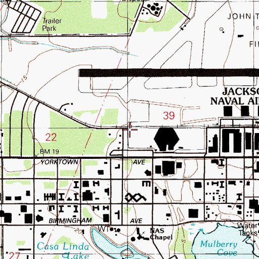 Topographic Map of William Traverse Grant, FL