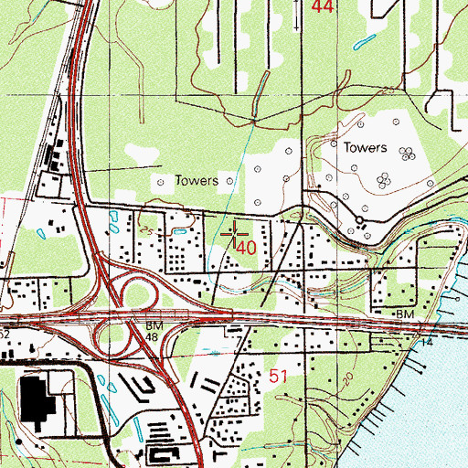 Topographic Map of Heirs of Ambrose Hull Grant, FL