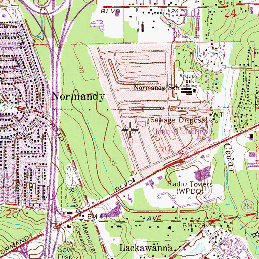Topographic Map of William Silcox Grant, FL