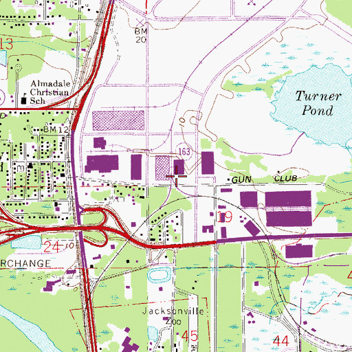 Topographic Map of Edward Turner Grant, FL