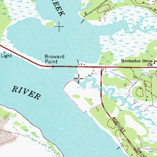 Topographic Map of Wynn Branch Creek, FL