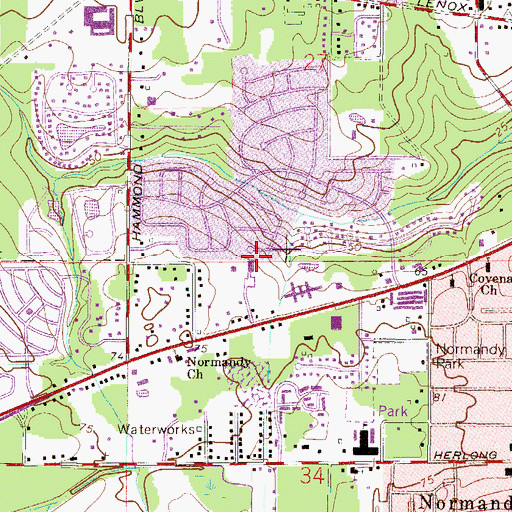 Topographic Map of Most Holy Redeemer Catholic Church, FL