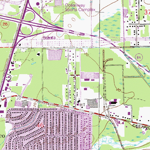 Topographic Map of Advent Christian Church, FL