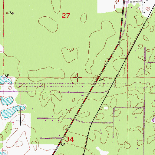 Topographic Map of Crystal River Tower, FL