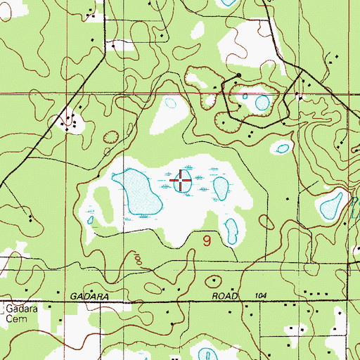 Topographic Map of M Lake, FL