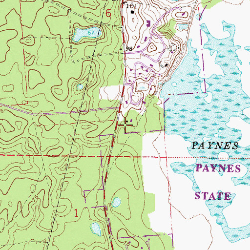 Topographic Map of Clinch, FL