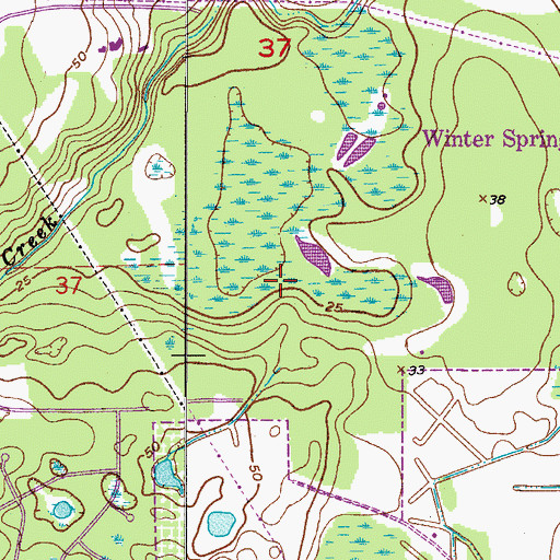 Topographic Map of Phillip R Yonge Grant, FL