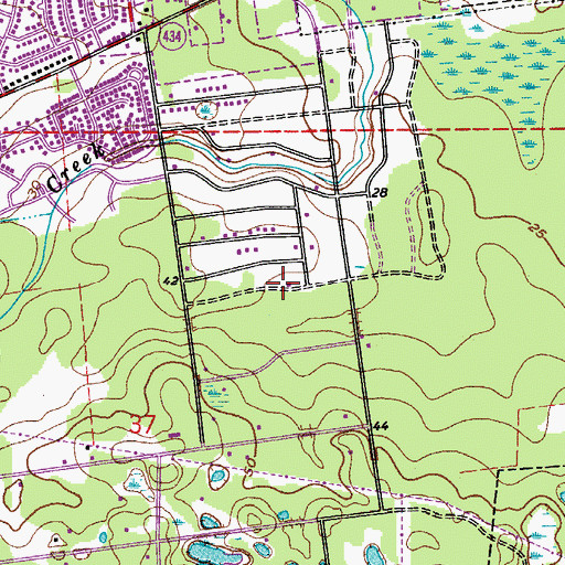 Topographic Map of Moses E Levy Grant, FL