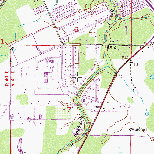 Topographic Map of Tropical Park, FL