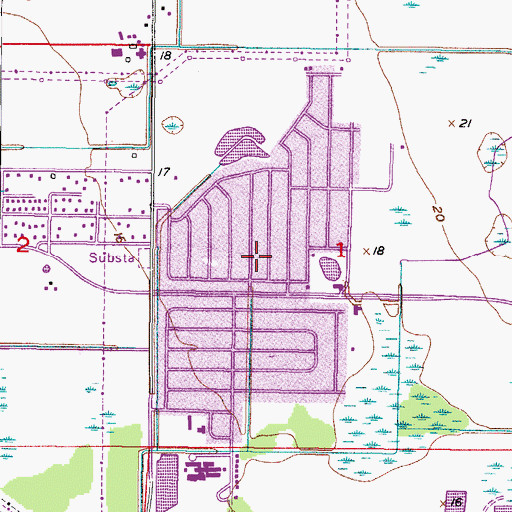 Topographic Map of Progress Village, FL