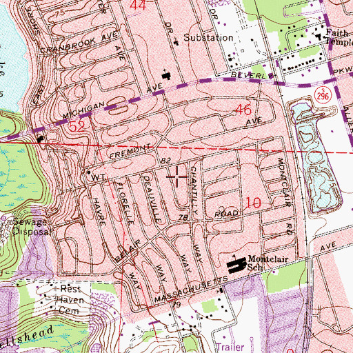 Topographic Map of Tristan Village, FL