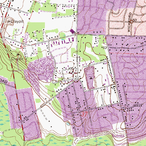 Topographic Map of Cerny Heights, FL