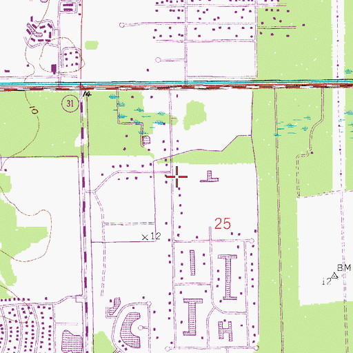 Topographic Map of Four Seasons, FL