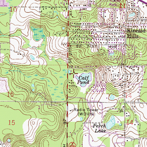 Topographic Map of Lakeview Estates, FL