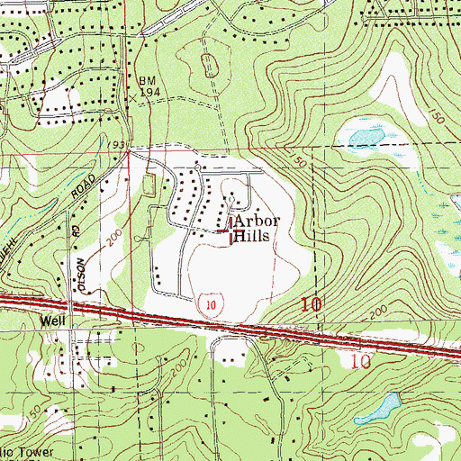 Topographic Map of Tree House Academy, FL