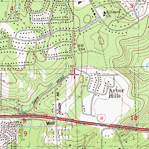 Topographic Map of Kinder Care Learning Center, FL