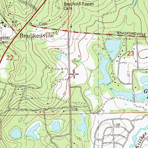 Topographic Map of Christian Covenant Community Academy, FL