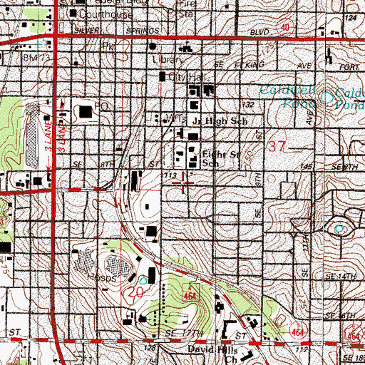 Topographic Map of Saint Matthews Lutheran Church (historical), FL