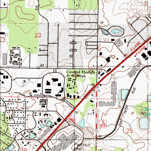 Topographic Map of Eagles Nest Church, FL