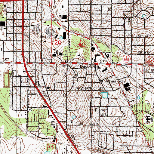 Topographic Map of Lutheran Church of the Incarnation, FL