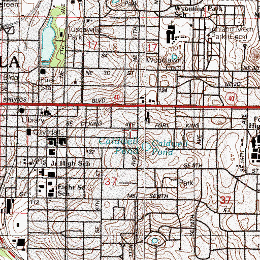 Topographic Map of First Alliance Church, FL