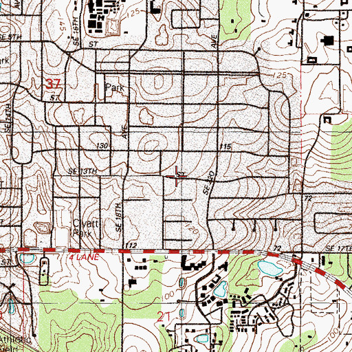 Topographic Map of Saint George Anglican Church, FL