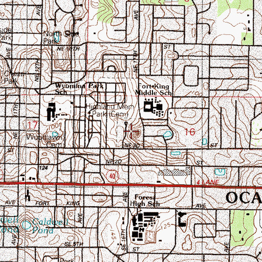 Topographic Map of Life Tabernacle, FL