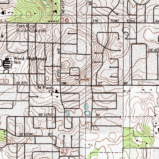 Topographic Map of Apostolic Christian Church, FL