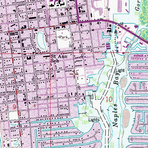 Topographic Map of Unitarian Universalist Congregation Church, FL