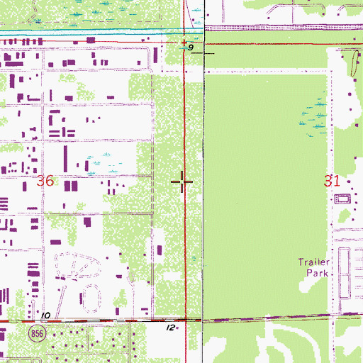 Topographic Map of Shepherd of the Glades Lutheran Church, FL