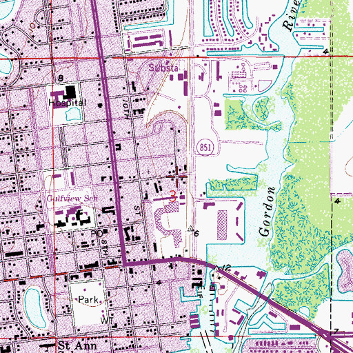 Topographic Map of Jehovah's Witness Spanish Congregation Church, FL