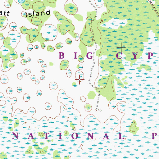 Topographic Map of North Collier Church of Christ, FL