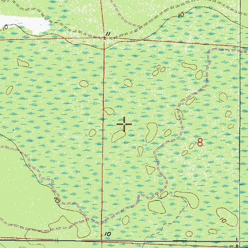 Topographic Map of Saint Ann Catholic Parish, FL