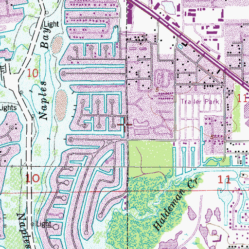 Topographic Map of Saint William Catholic Church, FL