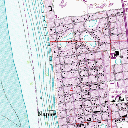 Topographic Map of Lutheran Emmanuel Church, FL