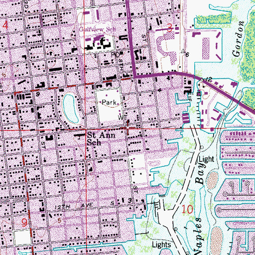 Topographic Map of Haitian Baptist Mission, FL