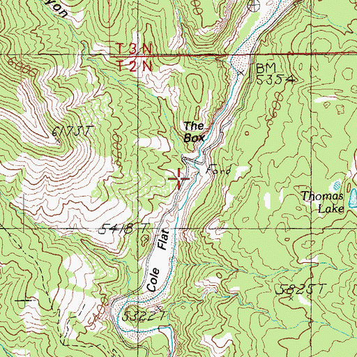 Topographic Map of Horse Canyon, AZ