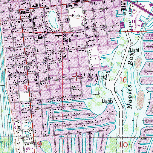 Topographic Map of Emmanuel Lutheran Church, FL