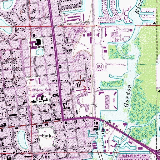 Topographic Map of Charisma Chapel, FL
