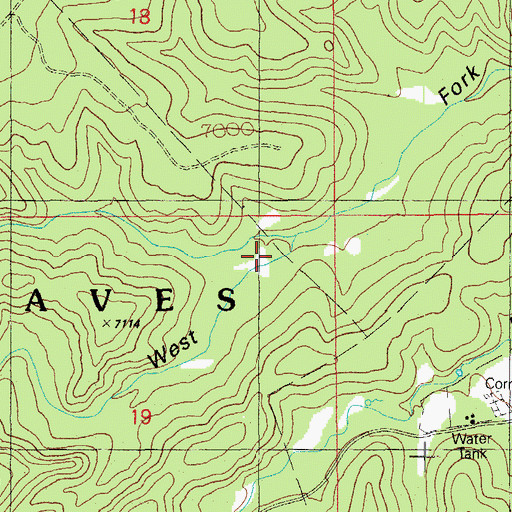 Topographic Map of Horse Canyon, AZ