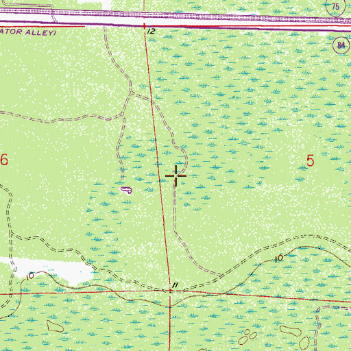 Topographic Map of Catholic Church Hall, FL